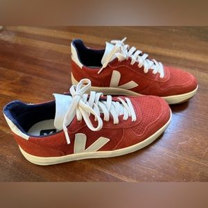 Veja Red Suede Sneakers Size 9 (EUR 40)